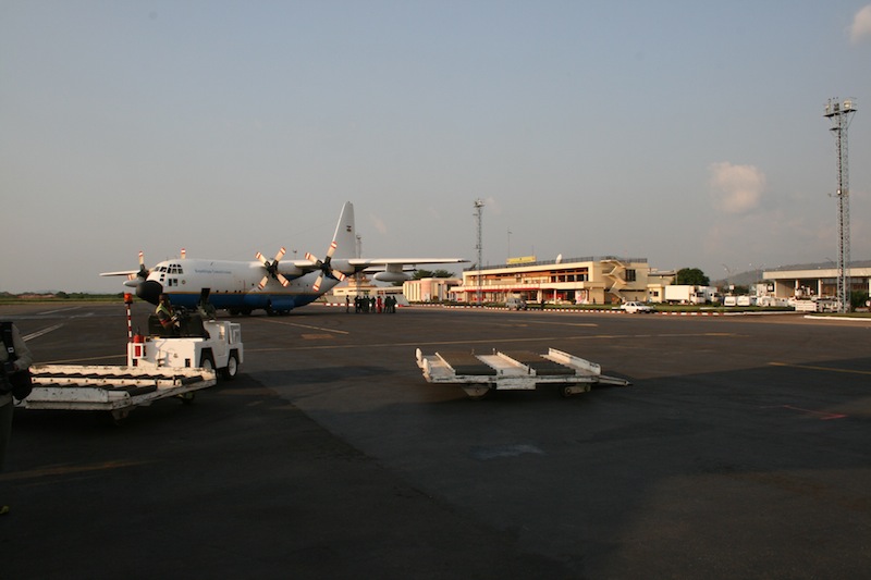 Bangui M'Poko International Airport terminal view