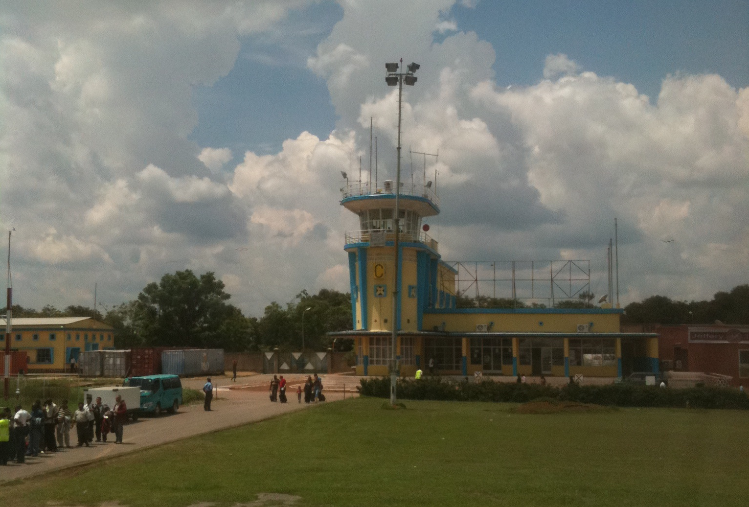 Lubumbashi International Airport terminal view
