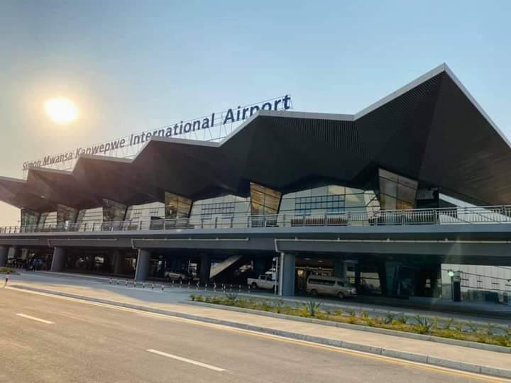 Simon Mwansa Kapwepwe International Airport terminal view