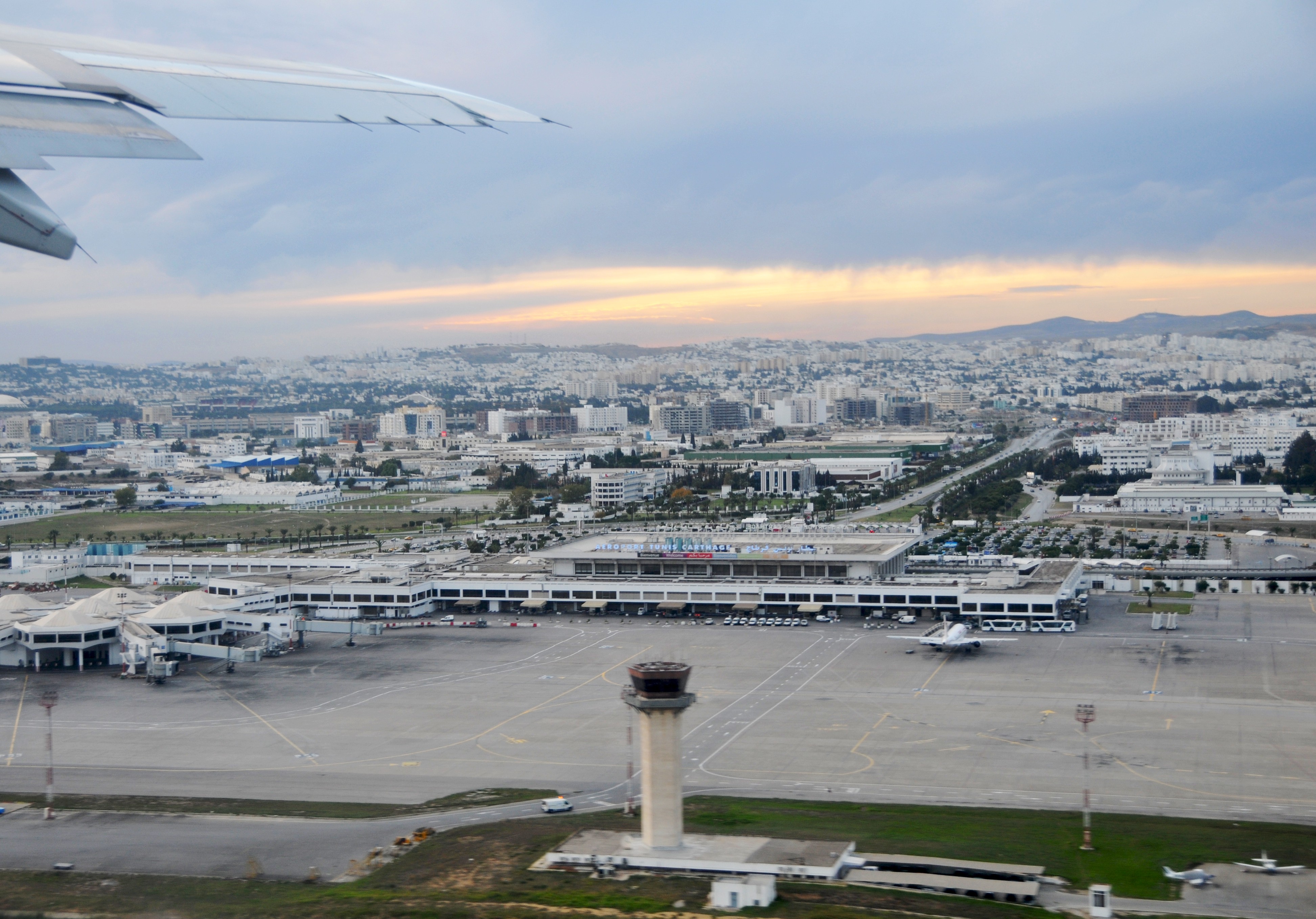 Tunis Carthage International Airport terminal view
