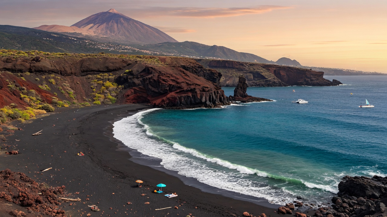 Tenerife Teide volcano or volcanic landscape