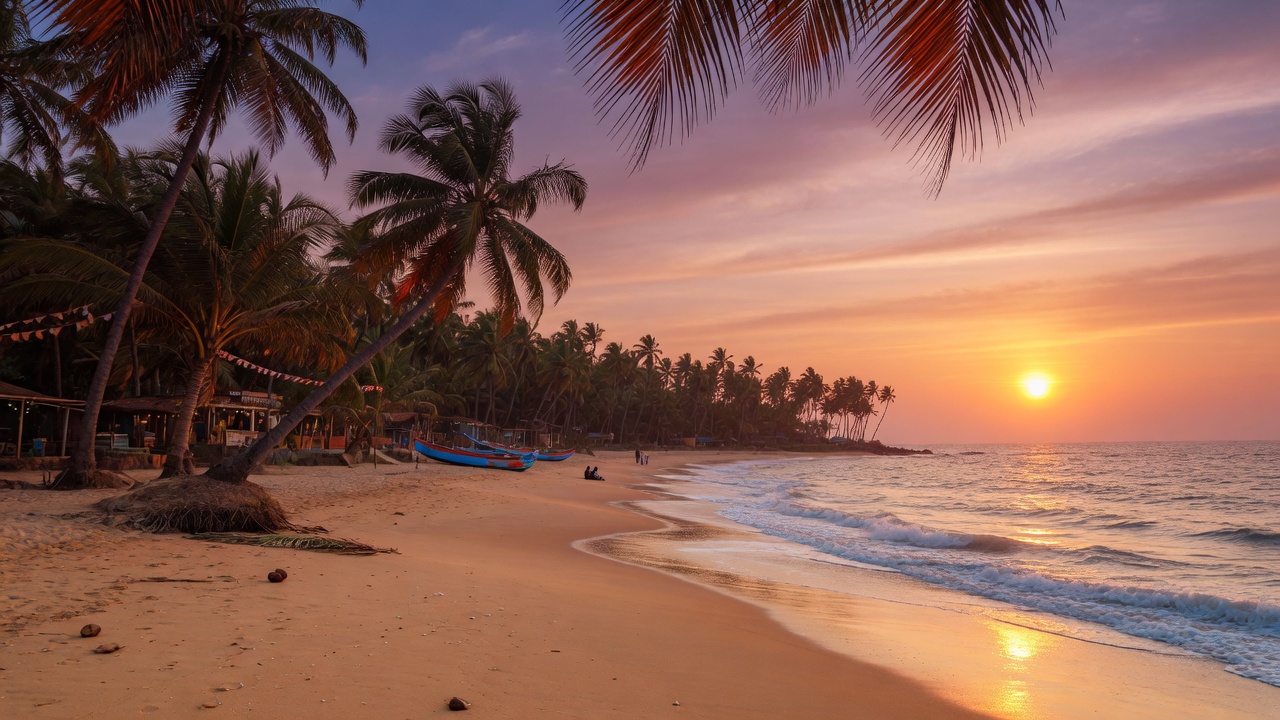 Goa tropical beach India