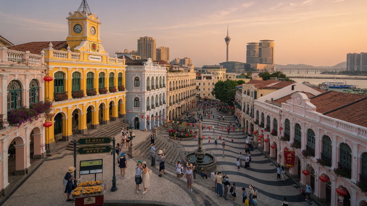 Macau waterfront or Taipa beach