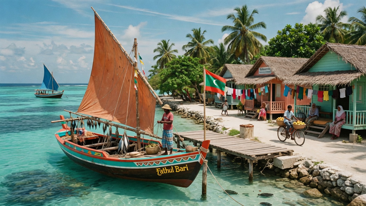 Maldives local island or marine life