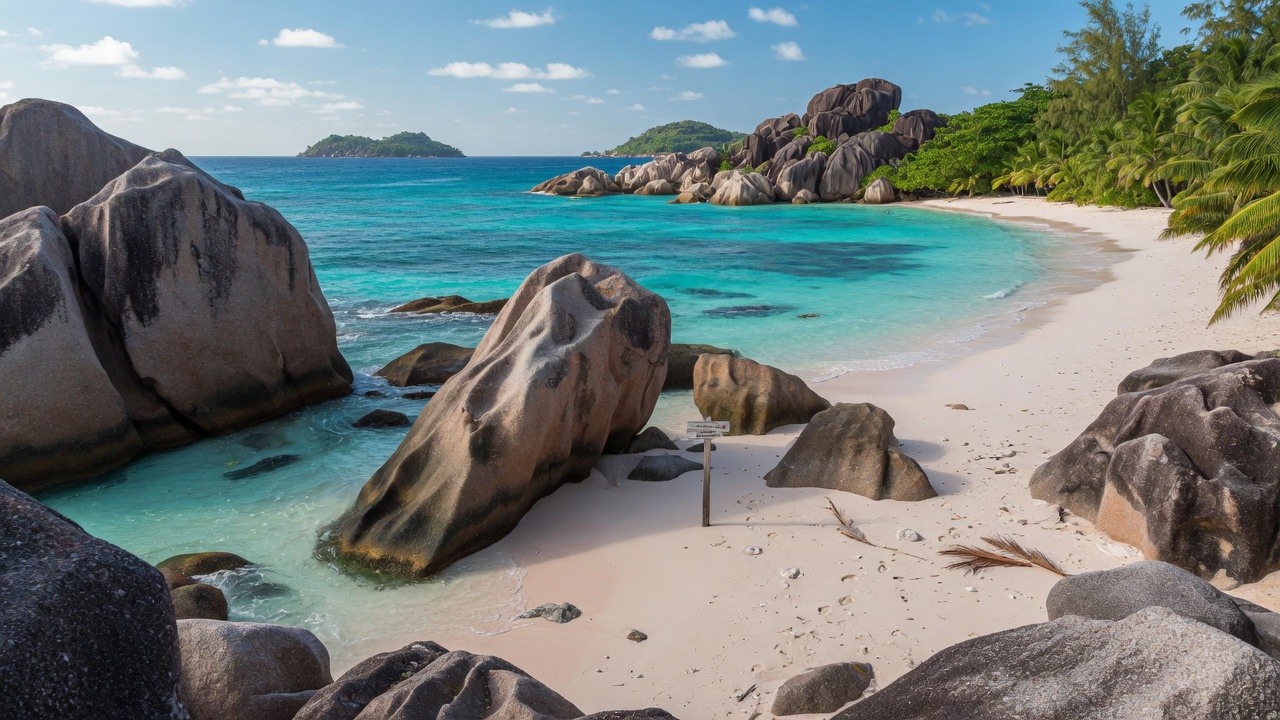 Seychelles paradise beach