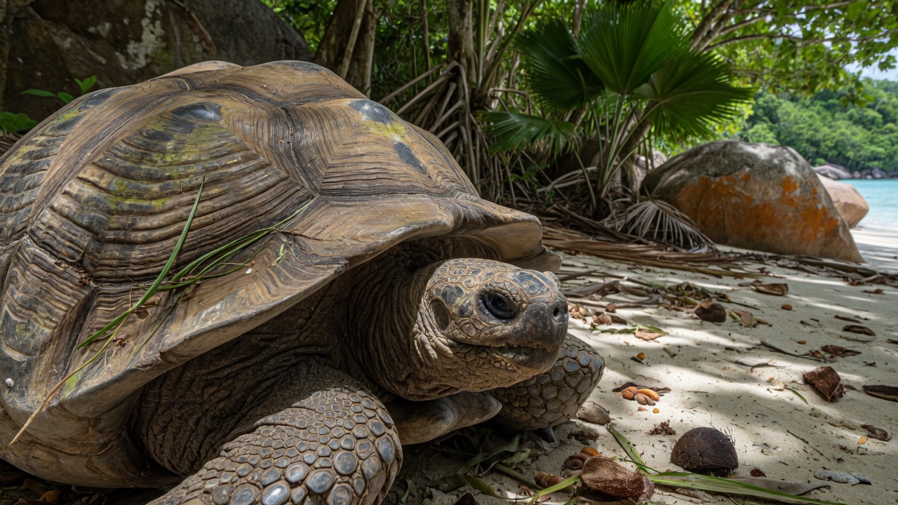 Seychelles giant tortoise