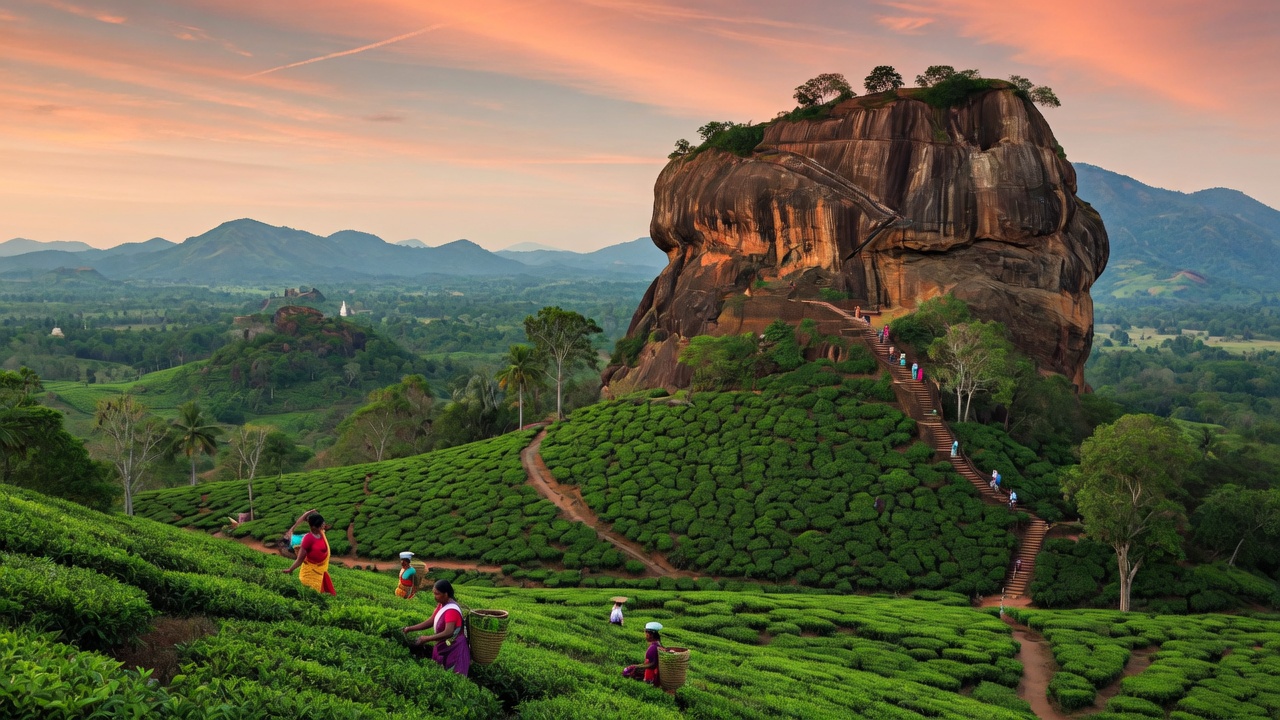 Sri Lanka tea plantations or hills