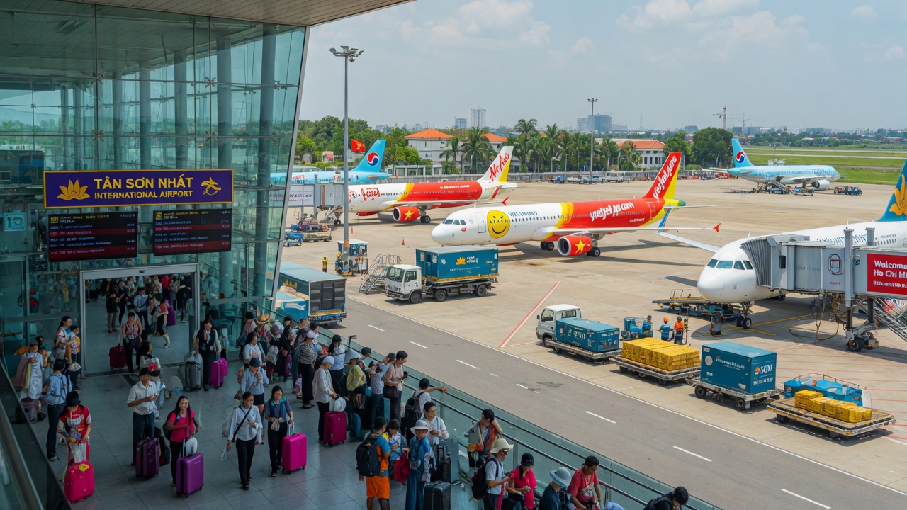 Tan Son Nhat SGN airport Vietnam