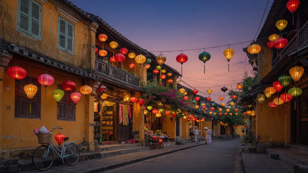 Hoi An ancient town lanterns Vietnam